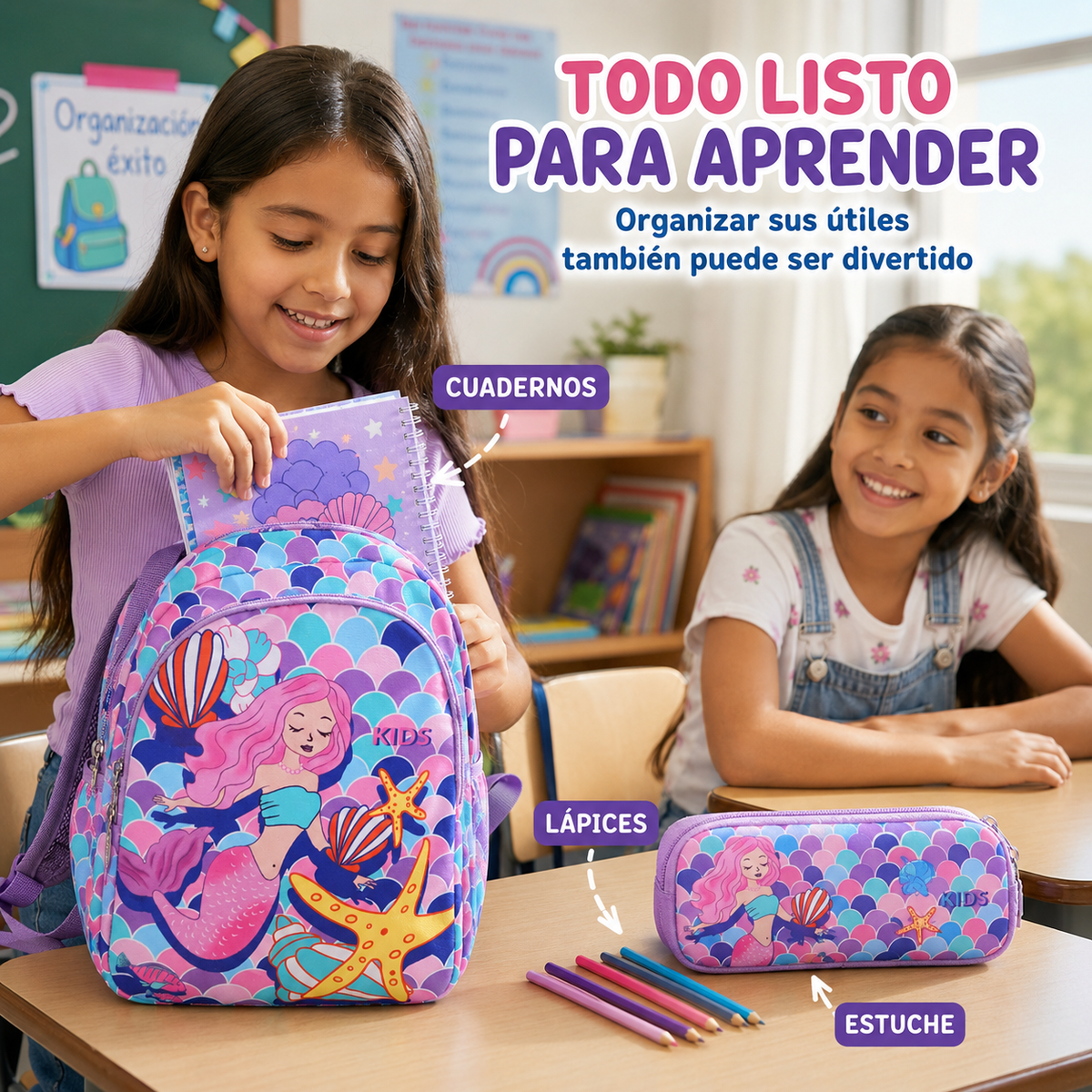 Mochila Arcoíris – Mochila Infantil A4 Multidiseño