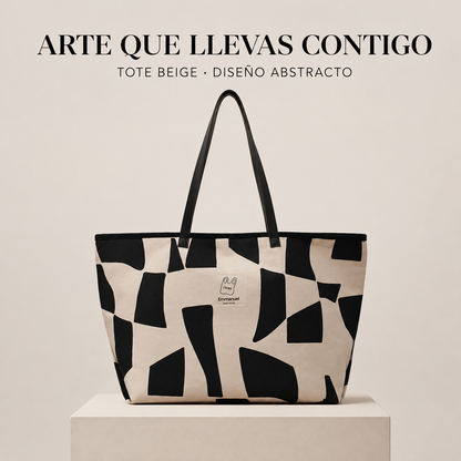 Cartera Elegance – Bolso Blanco y Negro con Broche