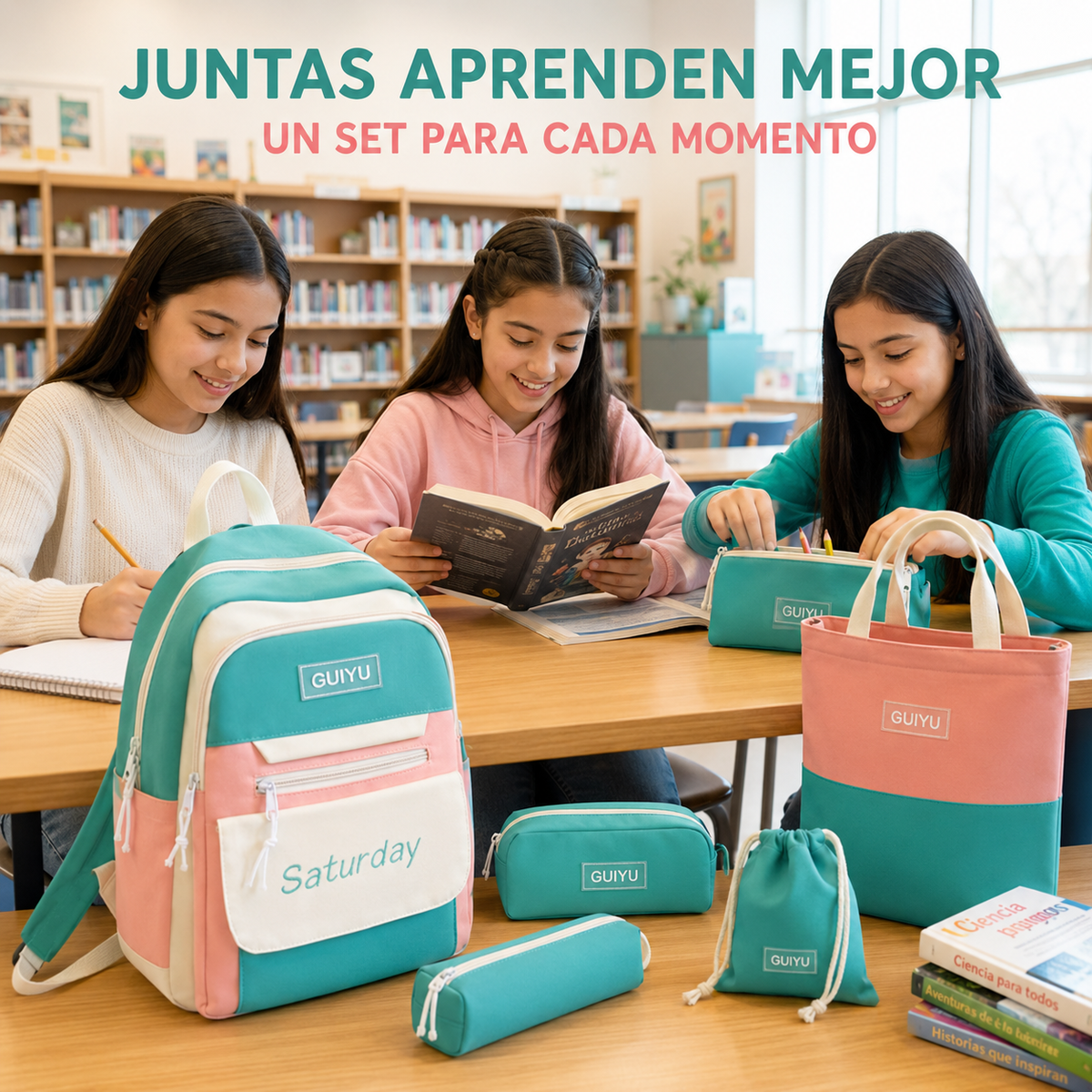 Mochila Estilo Total – Set 5 en 1