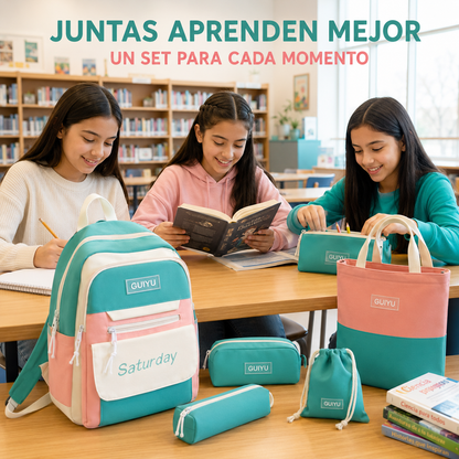 Mochila Estilo Total – Set 5 en 1
