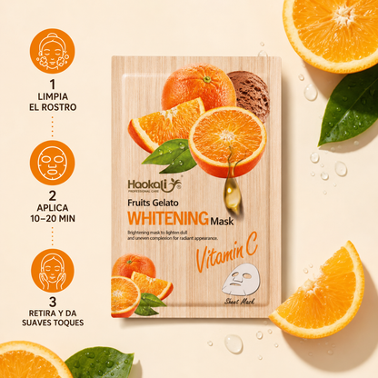 Wokali Glow Mask – Mascarillas Faciales Vitamina C x10