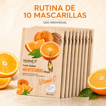 Wokali Glow Mask – Mascarillas Faciales Vitamina C x10