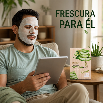 Wokali Glow Mask – Mascarillas Faciales Aloe Vera x10