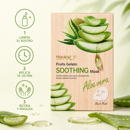 Wokali Glow Mask – Mascarillas Faciales Aloe Vera x10