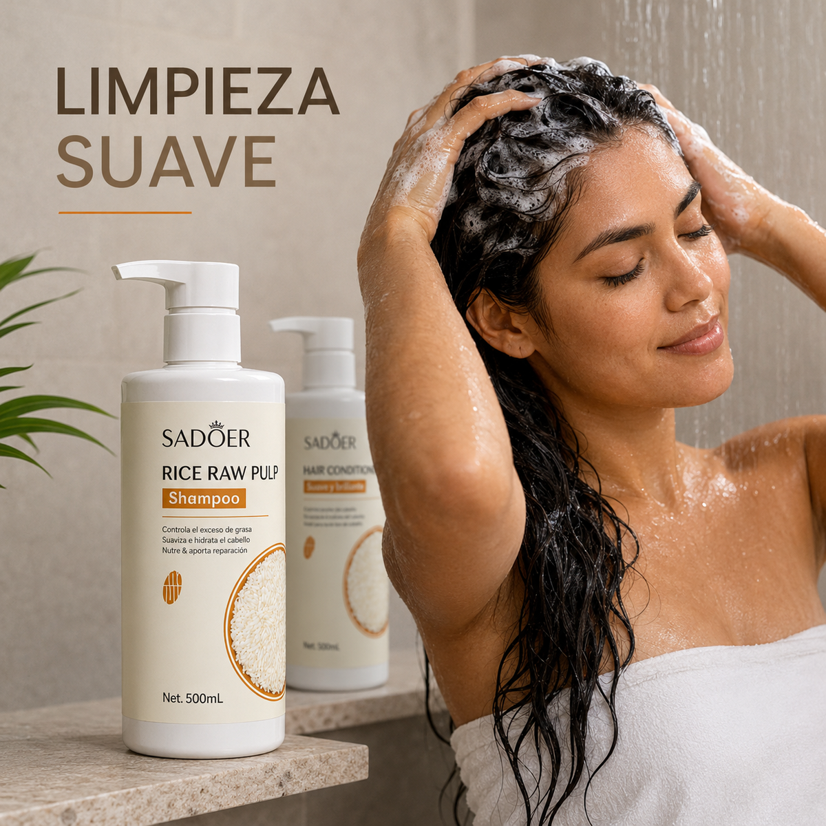 Sadoer Rice Hair – Kit Capilar Nutritivo con Arroz