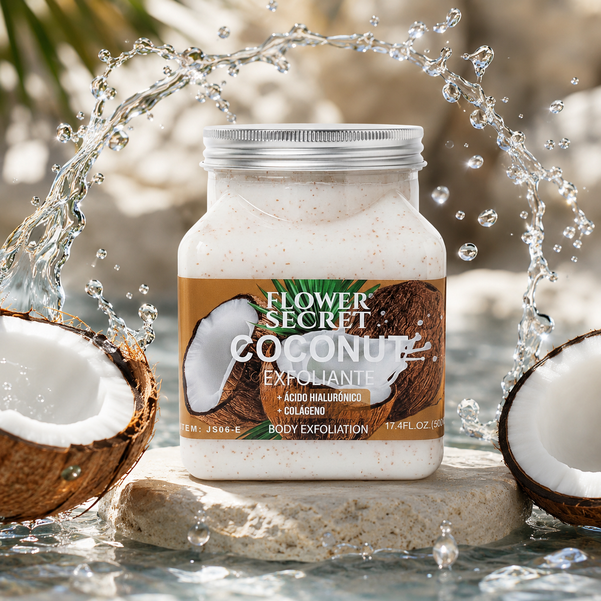Coconut Glow – Exfoliante Corporal Hidratante 500ml