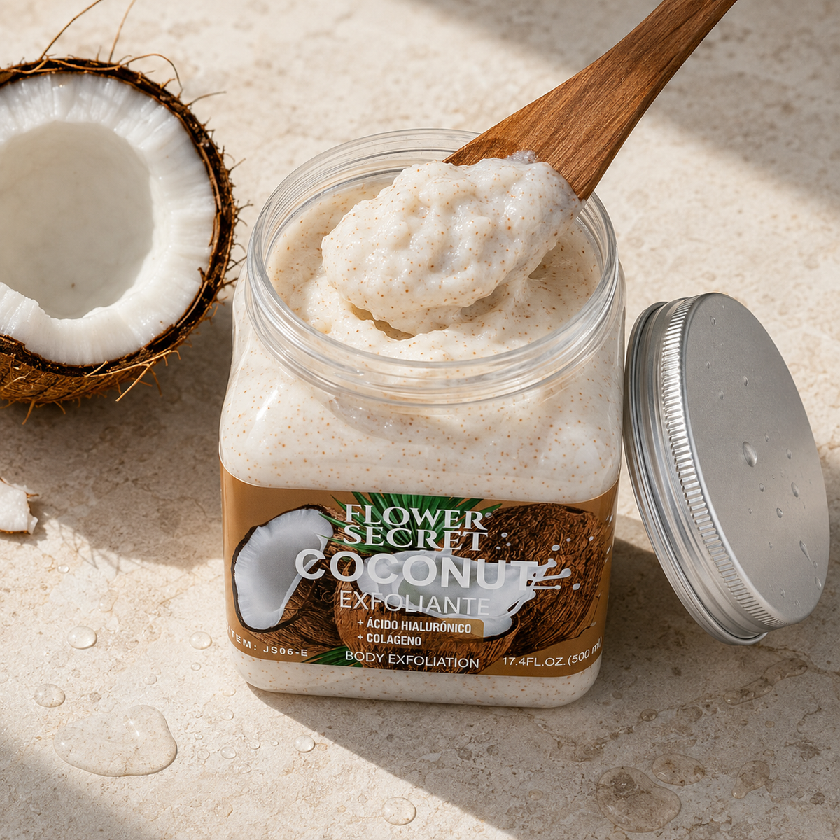 Coconut Glow – Exfoliante Corporal Hidratante 500ml