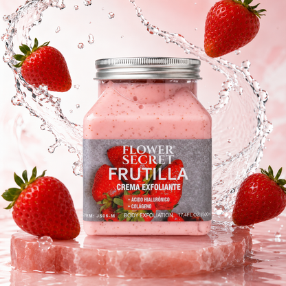 Frutilla Glow – Exfoliante Corporal Hidratante 500ml