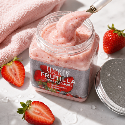 Frutilla Glow – Exfoliante Corporal Hidratante 500ml