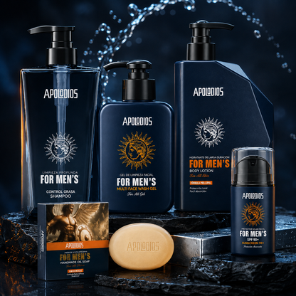 Apolodios Men – Kit de Cuidado Masculino Premium
