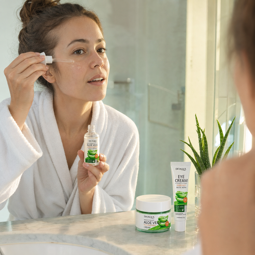 Bioaqua Aloe Glow – Kit Skincare Facial con Aloe Vera