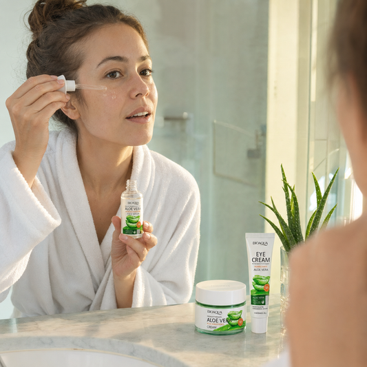 Bioaqua Aloe Glow – Kit Skincare Facial con Aloe Vera