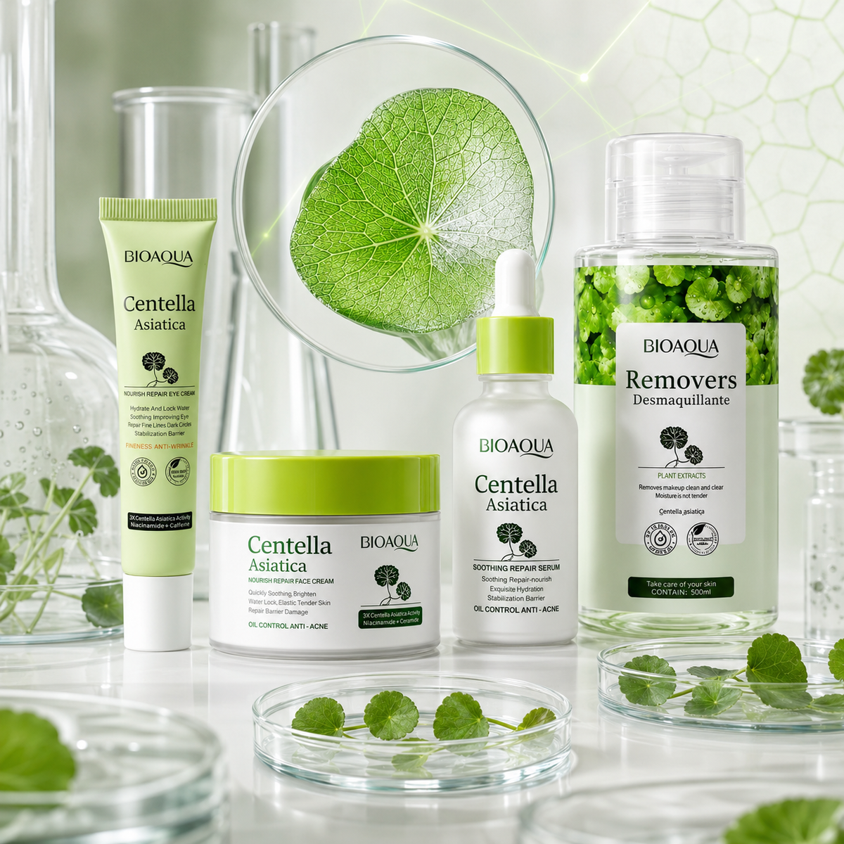 Bioaqua Centella Glow – Pack Completo de Skincare Facial