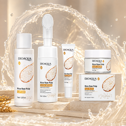 Bioaqua Rice Glow – Kit Skincare Facial con Arroz