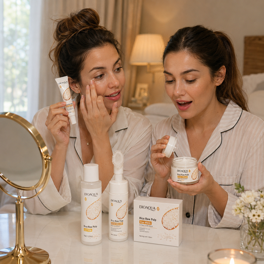 Bioaqua Rice Glow – Kit Skincare Facial con Arroz