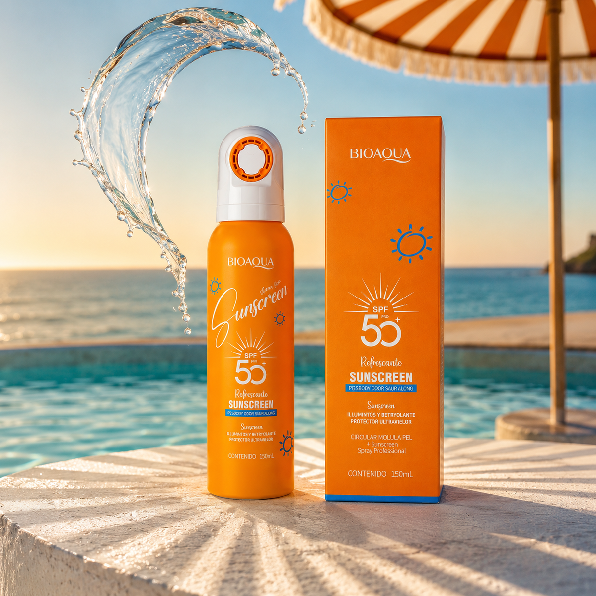 Bioaqua Fresh Sun – Protector Solar SPF50 Refrescante