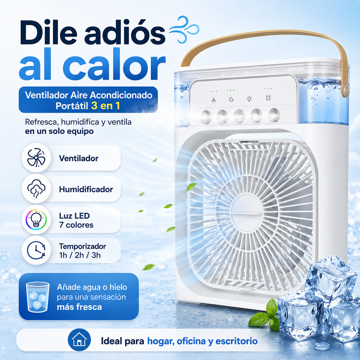 El Ventilador 3 en 1 que transformará tus días de calor