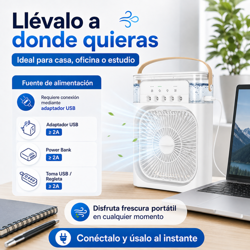 El Ventilador 3 en 1 que transformará tus días de calor