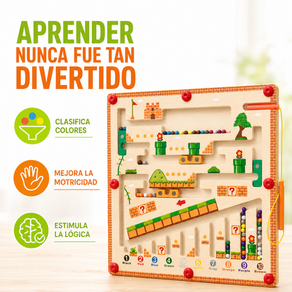 ¡Diversión que Despierta su Mente! Laberinto Magnético para Niños