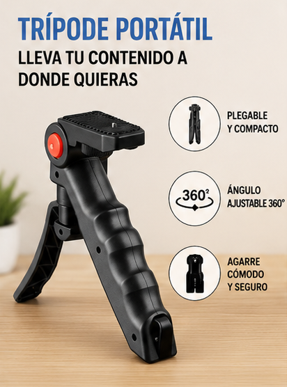 ¡Crea Contenido Como un Pro! Kit de Grabación con Trípode