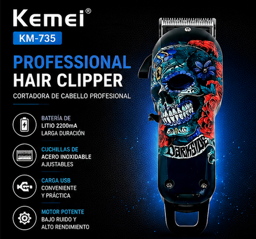 Kemei Professional – Potencia y Precisión en Cada Corte