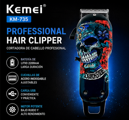 Kemei Professional – Potencia y Precisión en Cada Corte