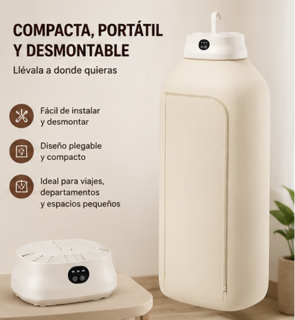 ¡Adiós a la Ropa Húmeda! Secador de Ropa Portátil Rápido y Práctico