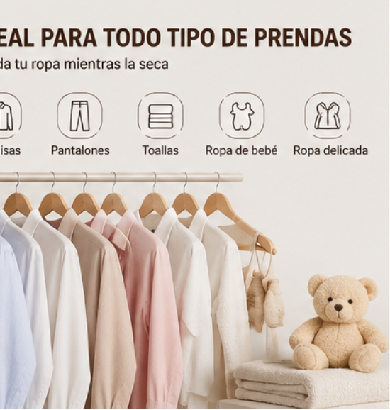 ¡Adiós a la Ropa Húmeda! Secador de Ropa Portátil Rápido y Práctico