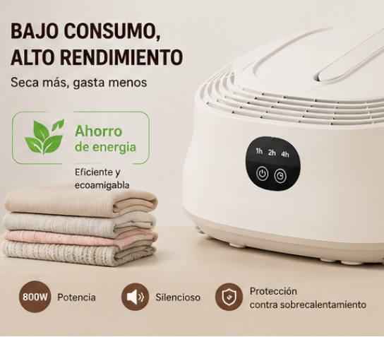¡Adiós a la Ropa Húmeda! Secador de Ropa Portátil Rápido y Práctico